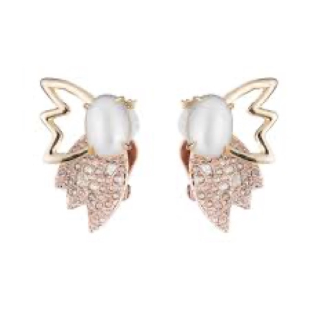 Alexis Bittar Crystal Encrusted Pearl Earrings